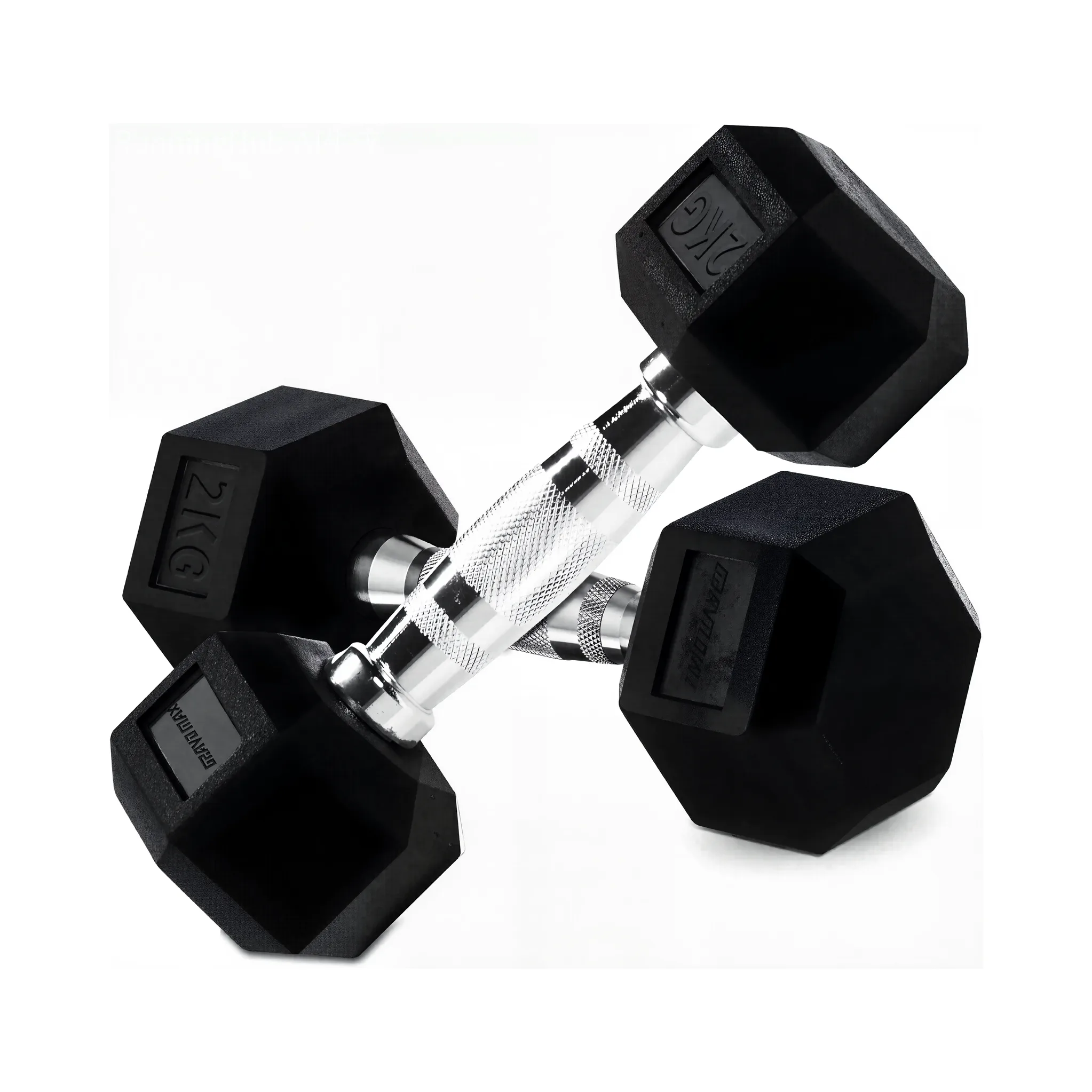 2KG Hex Dumbbells GravoMax 2kg Rubber Hex Dumbbell | Gym Equipment NZ