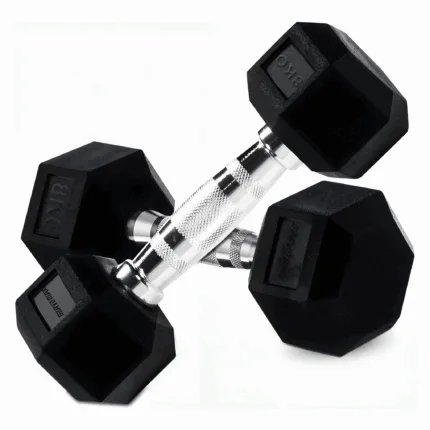 8kg Hex Dumbbells