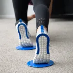 Core slider on carpet for home gym core training