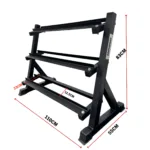 Diameter of lite three tire dumbbell rack By Gravomax Fitness