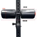 Dimension of GM Series Lat Pull Down Roller Pad by gravoMax Fitness