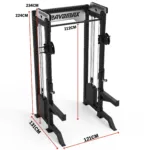 Dimensions of cable machine