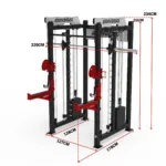 Dimesions All-in-one Multifunction Smith Machine With Crossover Cable