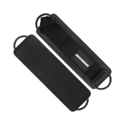 GravoMax padded ankle strap cable attachment with steel D-ring