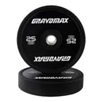 A Pair of 25KG GravoMax Olympic Bumper Weights