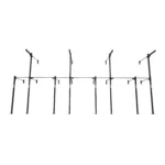 4 Bay Wall Mounted Mast Rig CrossFit Rig In Front