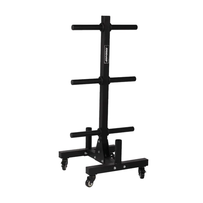 Barbell Plate Storage Tree with Wheels | GravoMax NZ