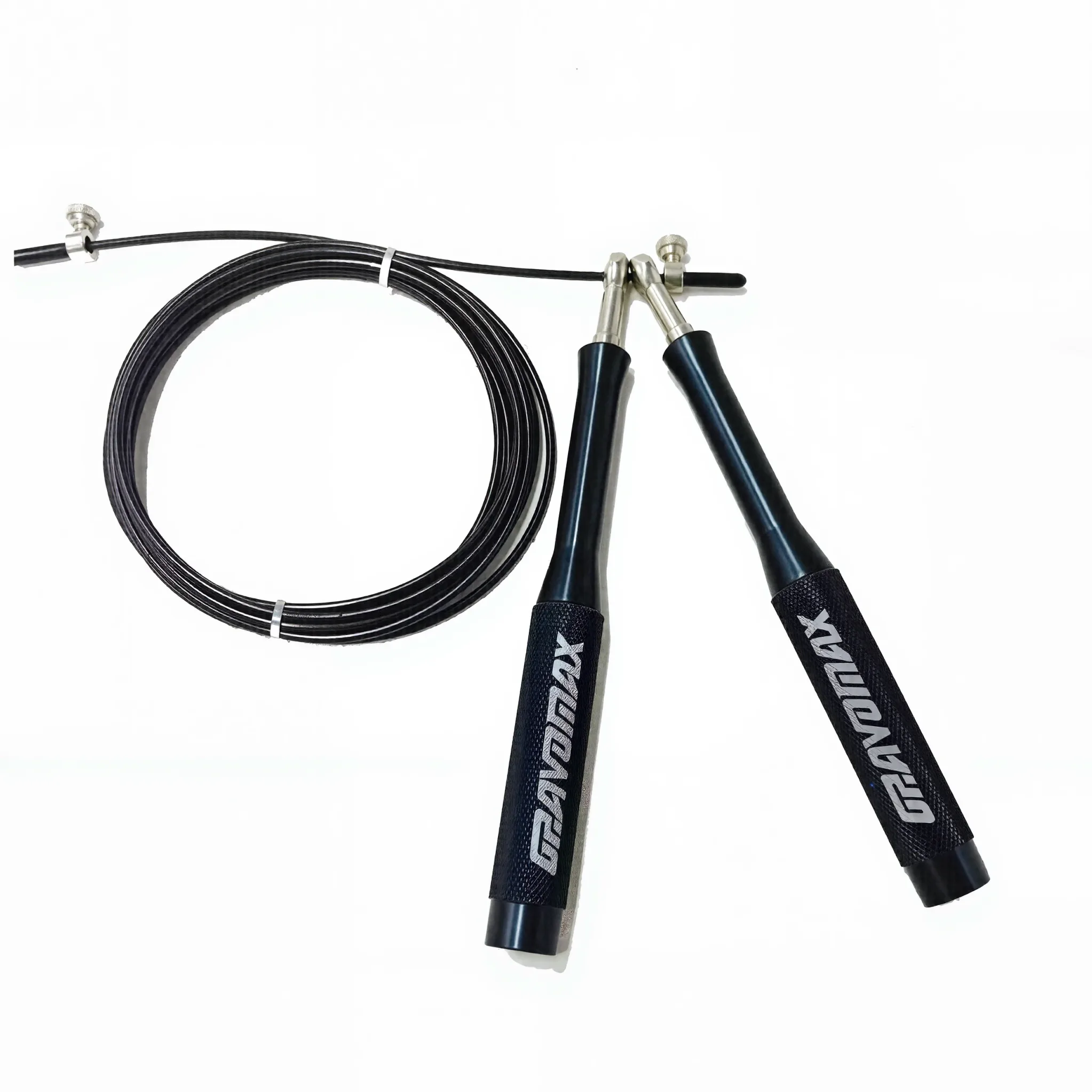 Jump Rope Black Speed Rope Aluminium Handle Black