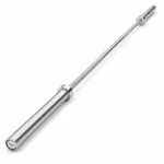 GravoMax silver 15kg Olympic barbell with chrome sleeves and precision grip for strength training