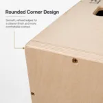 Rounded edges and flat countersunk screws on heavy duty 18mm wooden jump box