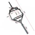 dimensions of wide hex trap barbell