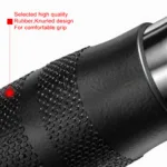 Close up of non-slip rubber flanges on the GravoMax revolving straight bar attachment