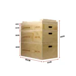 Dimensions of Gravomax Wooden Jerk Blocks Single By GravoMax Fitness