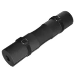 Protective barbell squat pad with ergonomic neck support