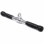 GravoMax solid steel revolving straight bar attachment with rubber grips for triceps pushdowns in Auckland