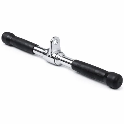 GravoMax solid steel revolving straight bar attachment with rubber grips for triceps pushdowns in Auckland