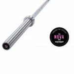Nova 15kg logo details barbell