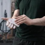 Real People using weightlifting chalk