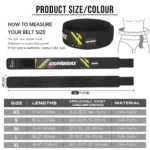 weightlifting belt size guide