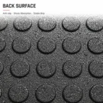 Impact absorbing bottom nodes and interlocking system on GravoMax gym flooring