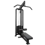 GravoMax commercial lat pull down and low row machine with 100kg selectorized weight stack