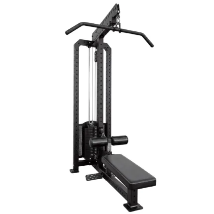 GravoMax commercial lat pull down and low row machine with 100kg selectorized weight stack