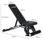 size of decline bench