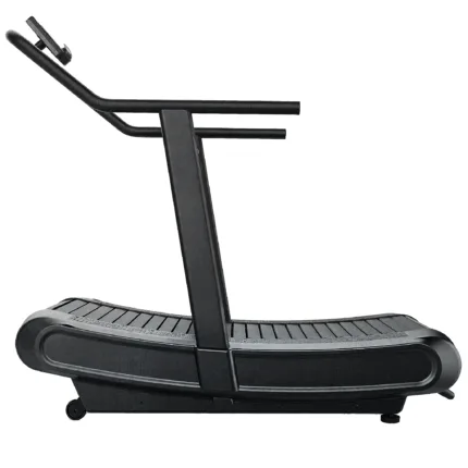 GravoMax non-motorized curved treadmill showcasing premium build and design