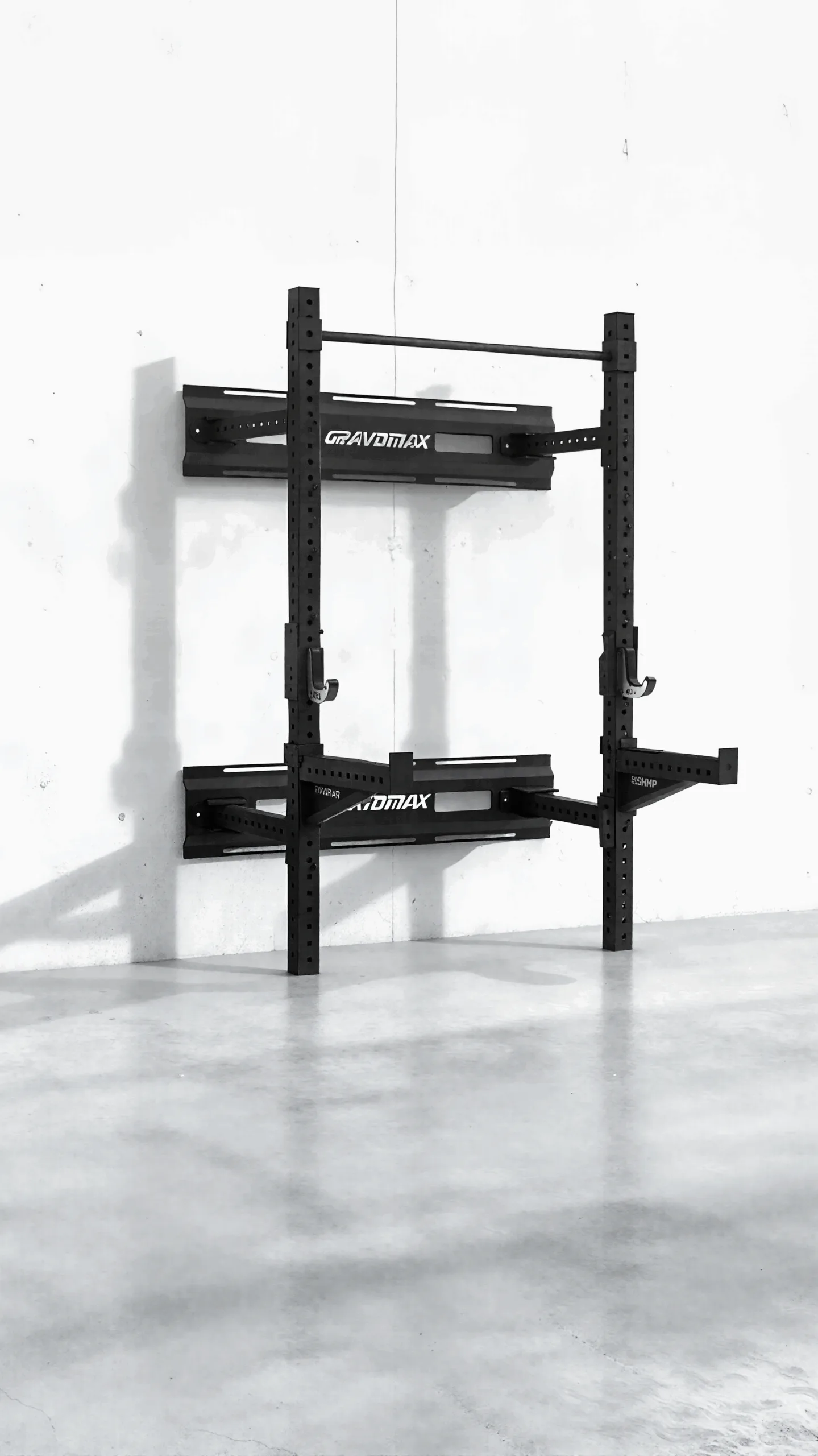 Wall mounted squat rack ad image