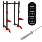 Half Squat Rack Package with 80kg Plates By GravoMax Fitness