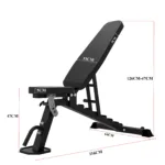 Dimension of Adjustable Bench Home Gym By GravoMax Fitness