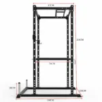 Dimensions of power cage
