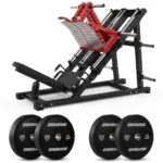 GravoMax high-quality commercial leg press machine package with 90kg bumper plates for New Zealand gyms