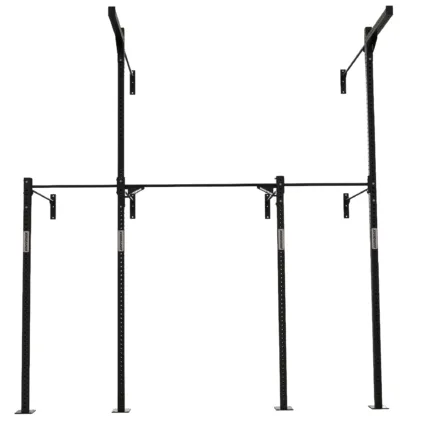 GravoMax 2 bay wall mounted mast rig featuring 4.5m tall uprights for group CrossFit classes New Zealand