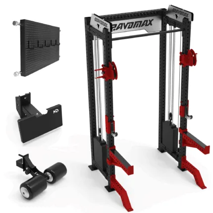 Cable machine package dual functional trainer with GravoMax storage add-ons New Zealand
