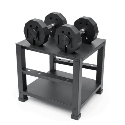 GravoMax high-quality 24kg quick adjustable dumbbell set with heavy-duty storage stand Auckland NZ