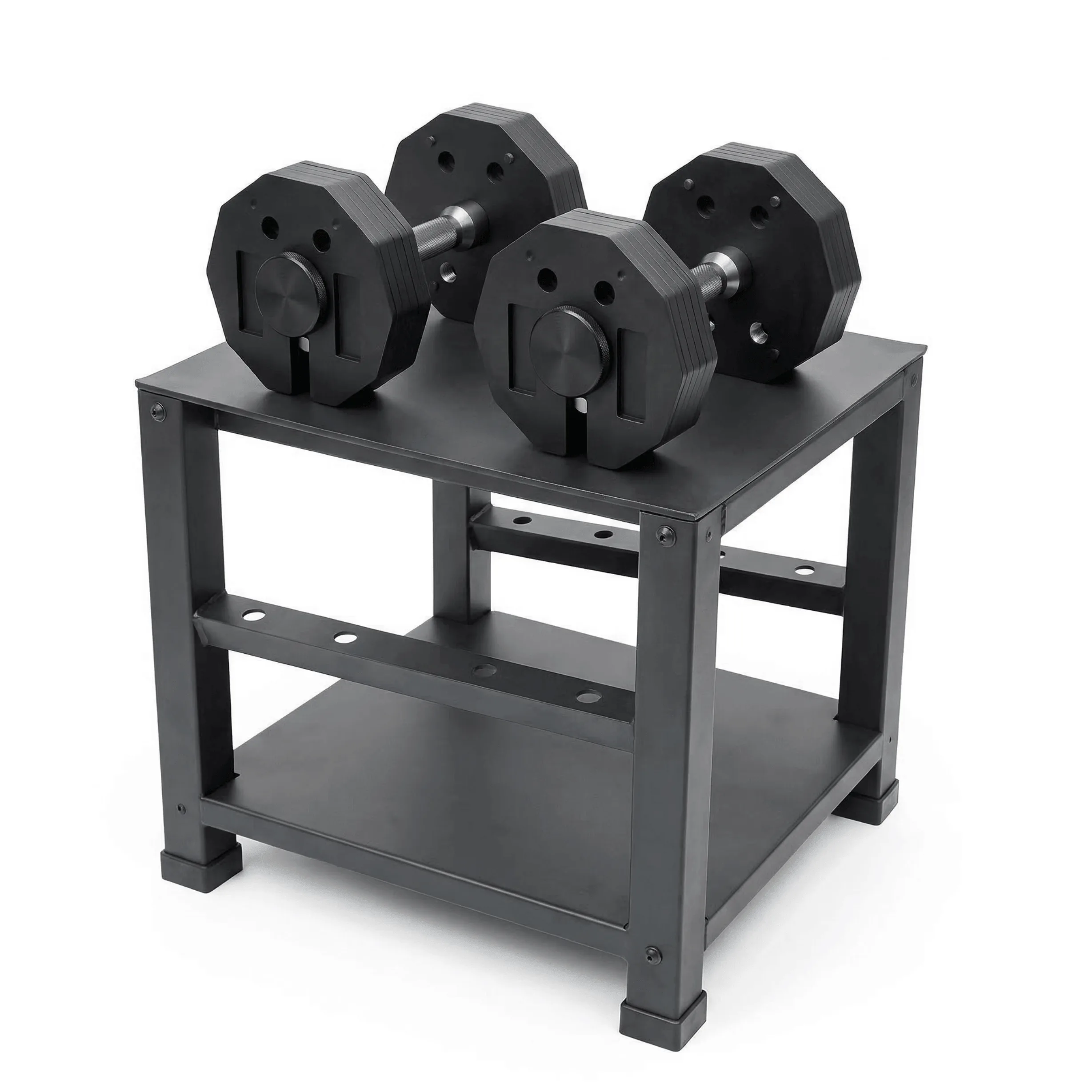 24kg adjustable dumbbells with stand GravoMax high-quality 24kg quick adjustable dumbbell set with heavy-duty storage stand Auckland NZ