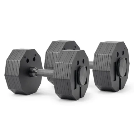 GravoMax 40kg heavy duty quick adjustable dumbbells with twist handle weight selection