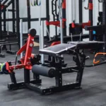 Flat version of leg curl extension machine