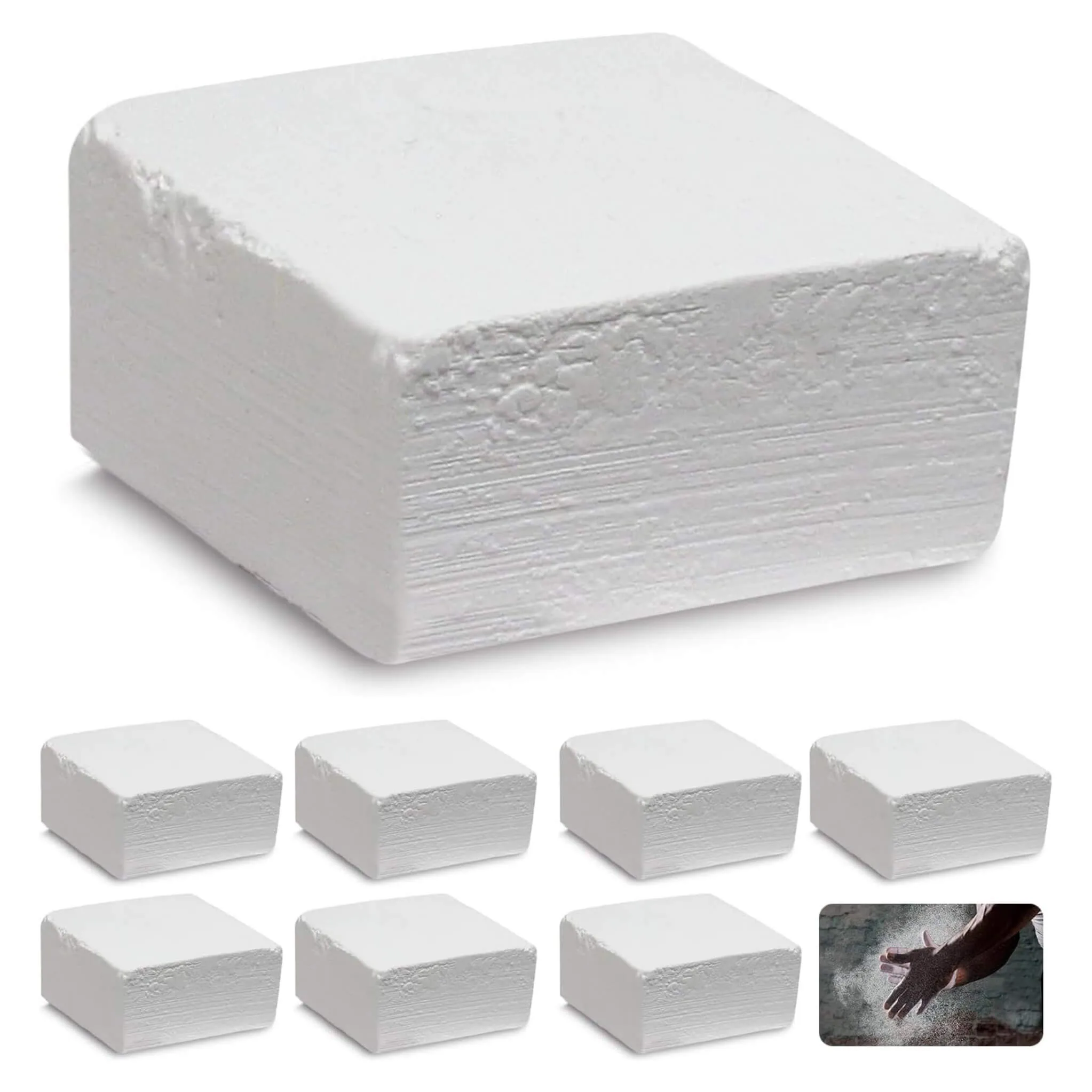 Weightlifting Chalk 8 pack GravoMax bulk weightlifting chalk block 8 pack 456g magnesium blocks commercial gym supply Auckland NZ