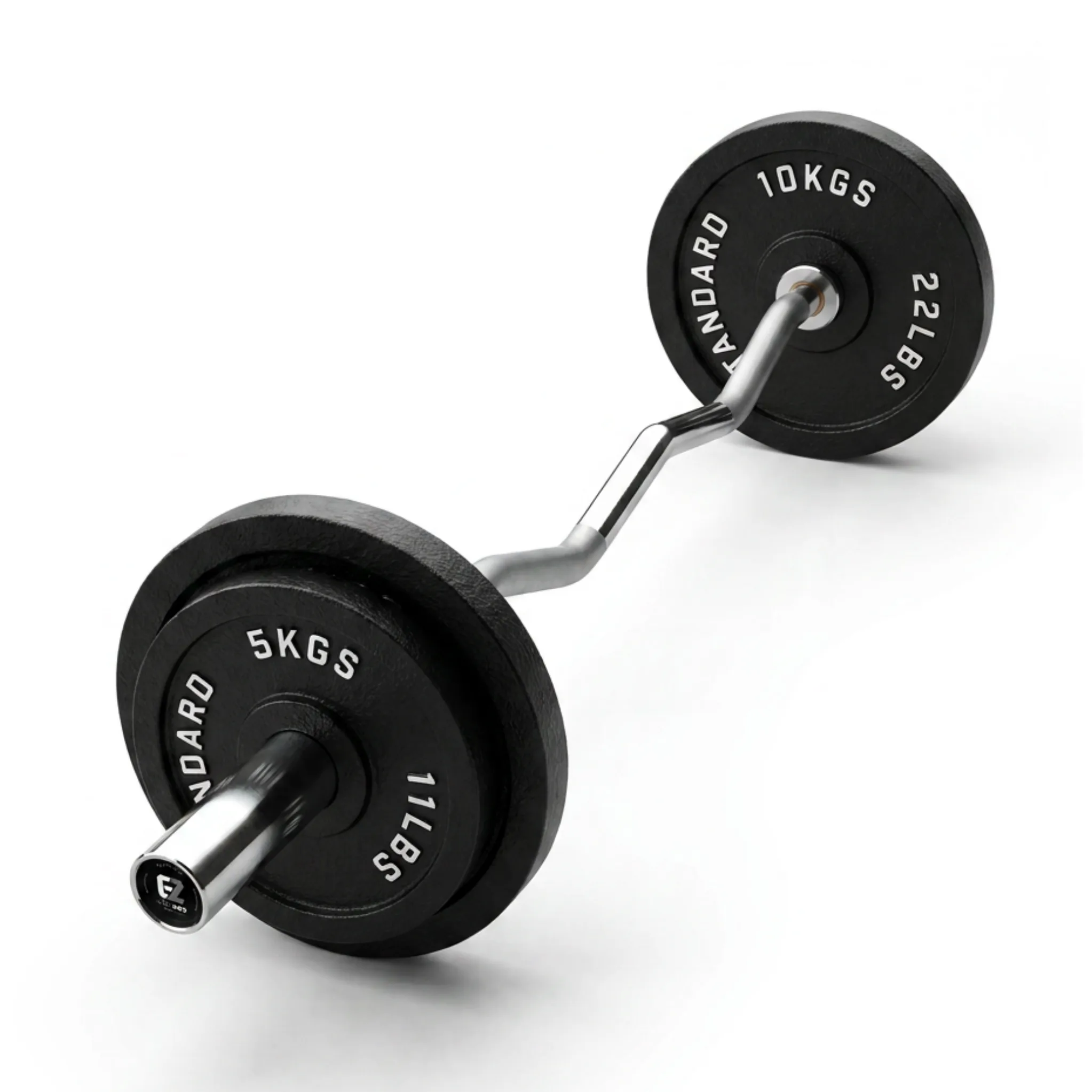 1.2m Curl Barbell with 30kg Plates 1.2m Curl Barbell with 30kg Plates