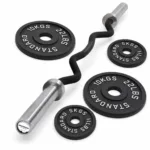 1.4m Curl Barbell with 30kg plates set