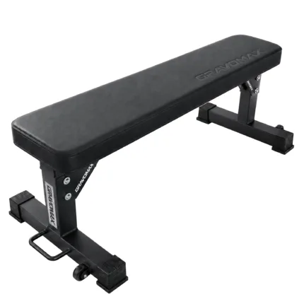GravoMax commercial flat bench with heavy duty steel frame