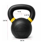 Diamensions of 14kg kettlebell