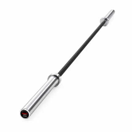 GravoMax 20kg Hercules powerlifting barbell with black chrome finish
