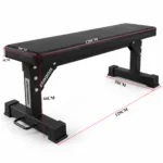 6cm thick high density foam pad with anti-slip fabric on flat bench