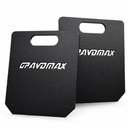 GravoMax 2.5kg tactical weight vest plates pair in black steel