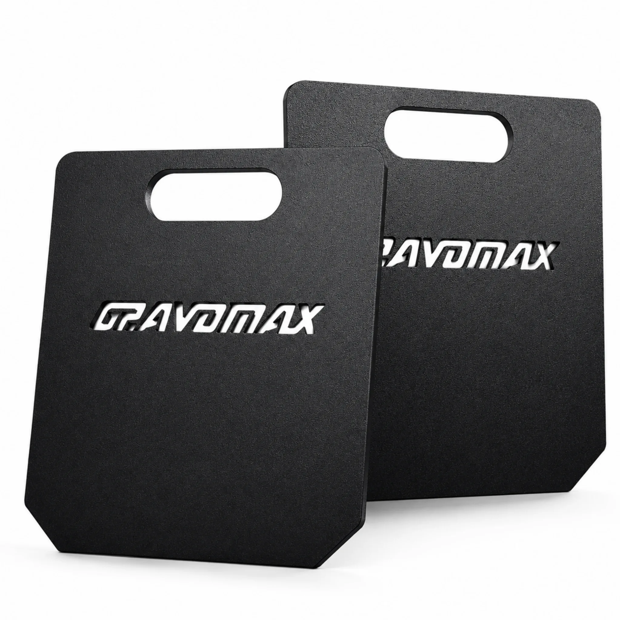 Tactical Weight Vest Plates 2.5kg Pair GravoMax 2.5kg tactical weight vest plates pair in black steel