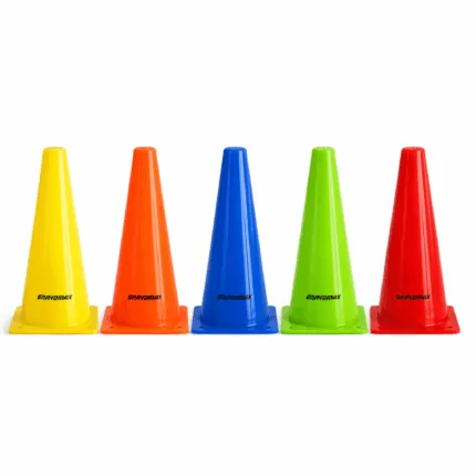 GravoMax agility training cones in 5 colors for outdoor sports