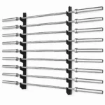 GravoMax horizontal wall-mounted barbell rack